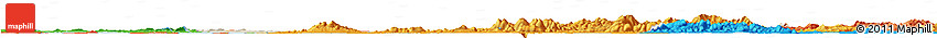 Shaded Relief Horizon Map of Echeng, political outside Shaded Relief Horizon Map of Echeng, political outside