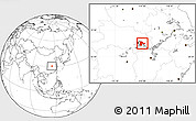 Blank Location Map of Echeng