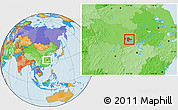 Political Location Map of Echeng