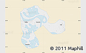 Classic Style Map of Echeng, single color outside