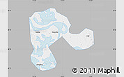 Gray Map of Echeng, single color outside