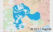 Political Map of Echeng, lighten