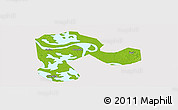 Physical Panoramic Map of Echeng, cropped outside