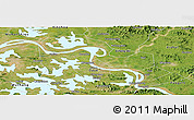 Satellite Panoramic Map of Echeng