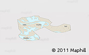 Shaded Relief Panoramic Map of Echeng, cropped outside