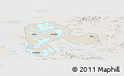 Shaded Relief Panoramic Map of Echeng, lighten