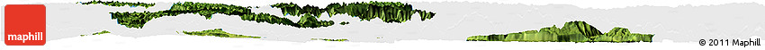 Satellite Horizon Map of Enshi, single color outside