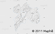 Silver Style Map of Enshi, single color outside