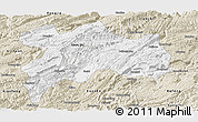 Classic Style Panoramic Map of Enshi