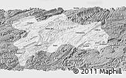 Gray Panoramic Map of Enshi