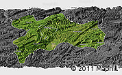 Satellite Panoramic Map of Enshi, desaturated