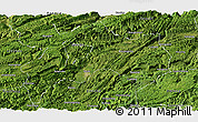 Satellite Panoramic Map of Enshi