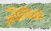 Savanna Style Panoramic Map of Enshi