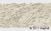 Shaded Relief Panoramic Map of Enshi