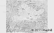Silver Style 3D Map of Fangxian