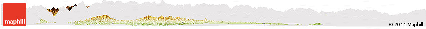 Physical Horizon Map of Fangxian, cropped outside
