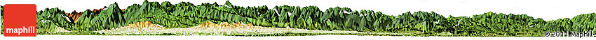 Physical Horizon Map of Fangxian, satellite outside