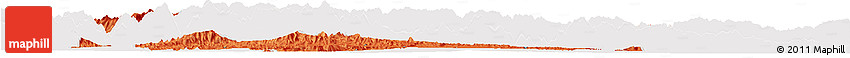 Political Horizon Map of Fangxian, cropped outside