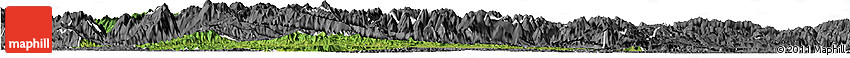 Satellite Horizon Map of Fangxian, desaturated