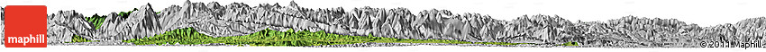 Satellite Horizon Map of Fangxian, lighten, desaturated Satellite Horizon Map of Fangxian, lighten, desaturated