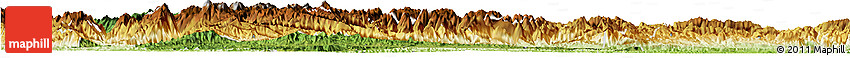 Satellite Horizon Map of Fangxian, physical outside