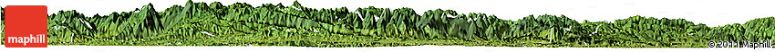 Satellite Horizon Map of Fangxian