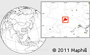 Blank Location Map of Fangxian