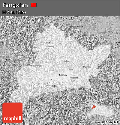 Gray Map of Fangxian