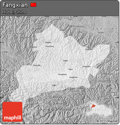 Gray Map of Fangxian