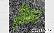 Satellite Map of Fangxian, desaturated