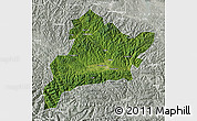 Satellite Map of Fangxian, lighten, semi-desaturated