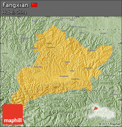 Savanna Style Map of Fangxian