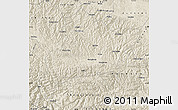 Shaded Relief Map of Fangxian