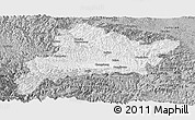Gray Panoramic Map of Fangxian