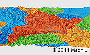 Political Panoramic Map of Fangxian