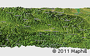 Satellite Panoramic Map of Fangxian
