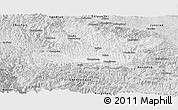 Silver Style Panoramic Map of Fangxian