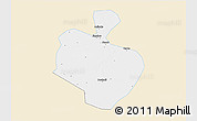 Classic Style 3D Map of Gong An, single color outside