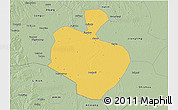 Savanna Style 3D Map of Gong An