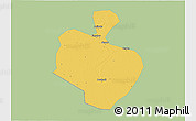 Savanna Style 3D Map of Gong An, single color outside