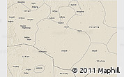 Shaded Relief 3D Map of Gong An