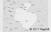 Silver Style 3D Map of Gong An