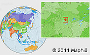 Political Location Map of Gong An