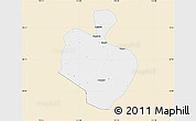 Classic Style Map of Gong An, single color outside