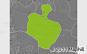 Physical Map of Gong An, desaturated