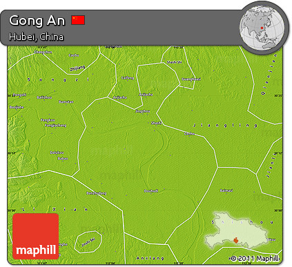 Physical Map of Gong An