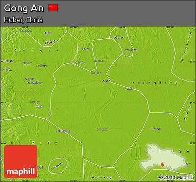 Physical Map of Gong An