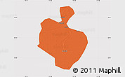 Political Map of Gong An, cropped outside