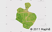 Satellite Map of Gong An, cropped outside