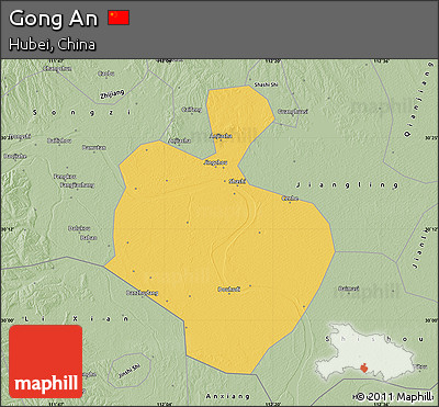 Savanna Style Map of Gong An